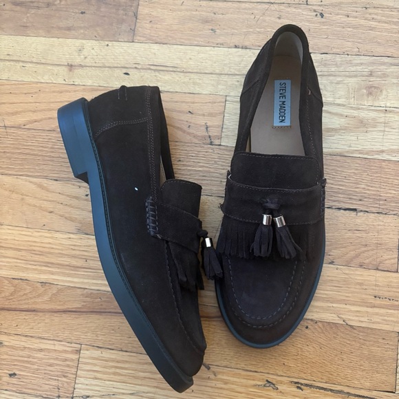 Steve Madden Shoes - Steve Madden Brown Leather Loafers Size 11